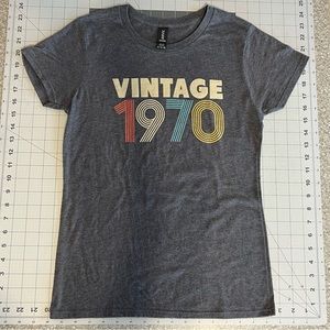 Women’s T-Shirt Small- “Vintage 1970” Tight as a small, perfect as an XS.